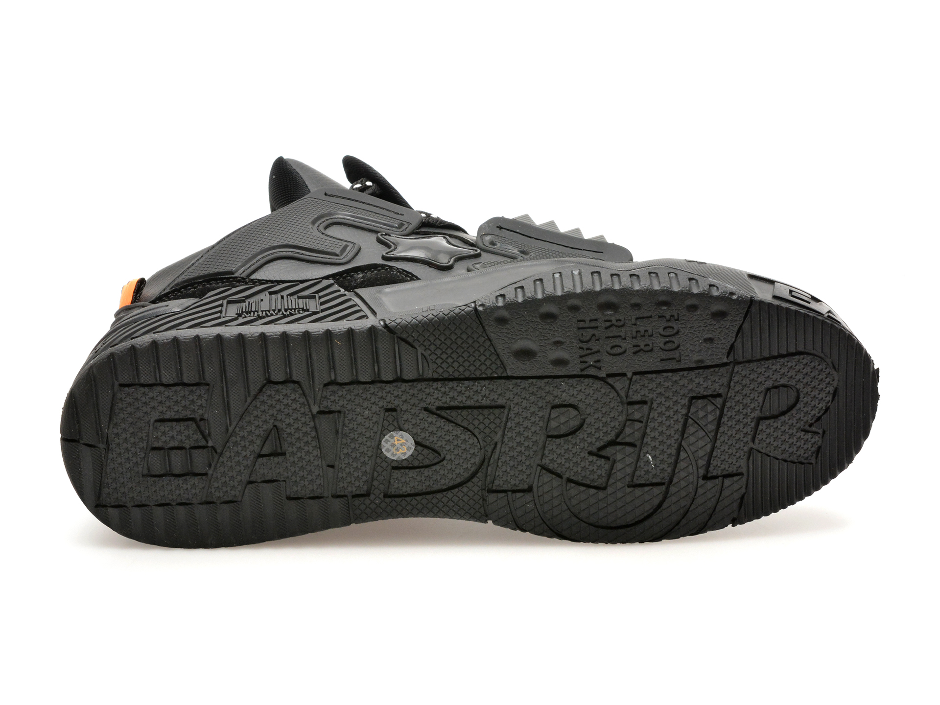 Pantofi sport GRYXX negri, S7201, din piele ecologica