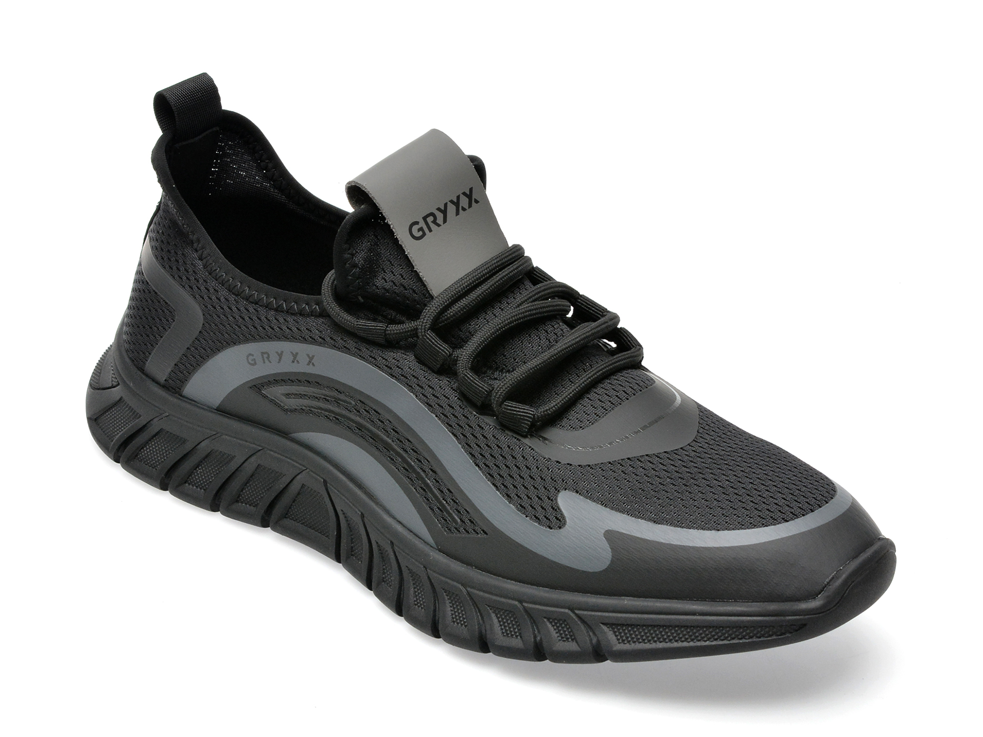 Pantofi sport GRYXX negri, X600017, din material textil GRYXX imagine reduceri