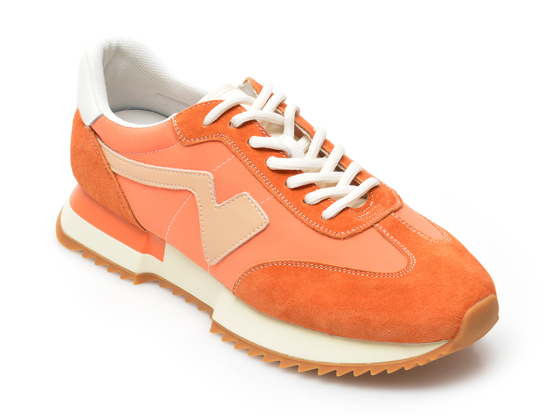 Pantofi sport GRYXX portocalii, 202288, din material textil si piele naturala