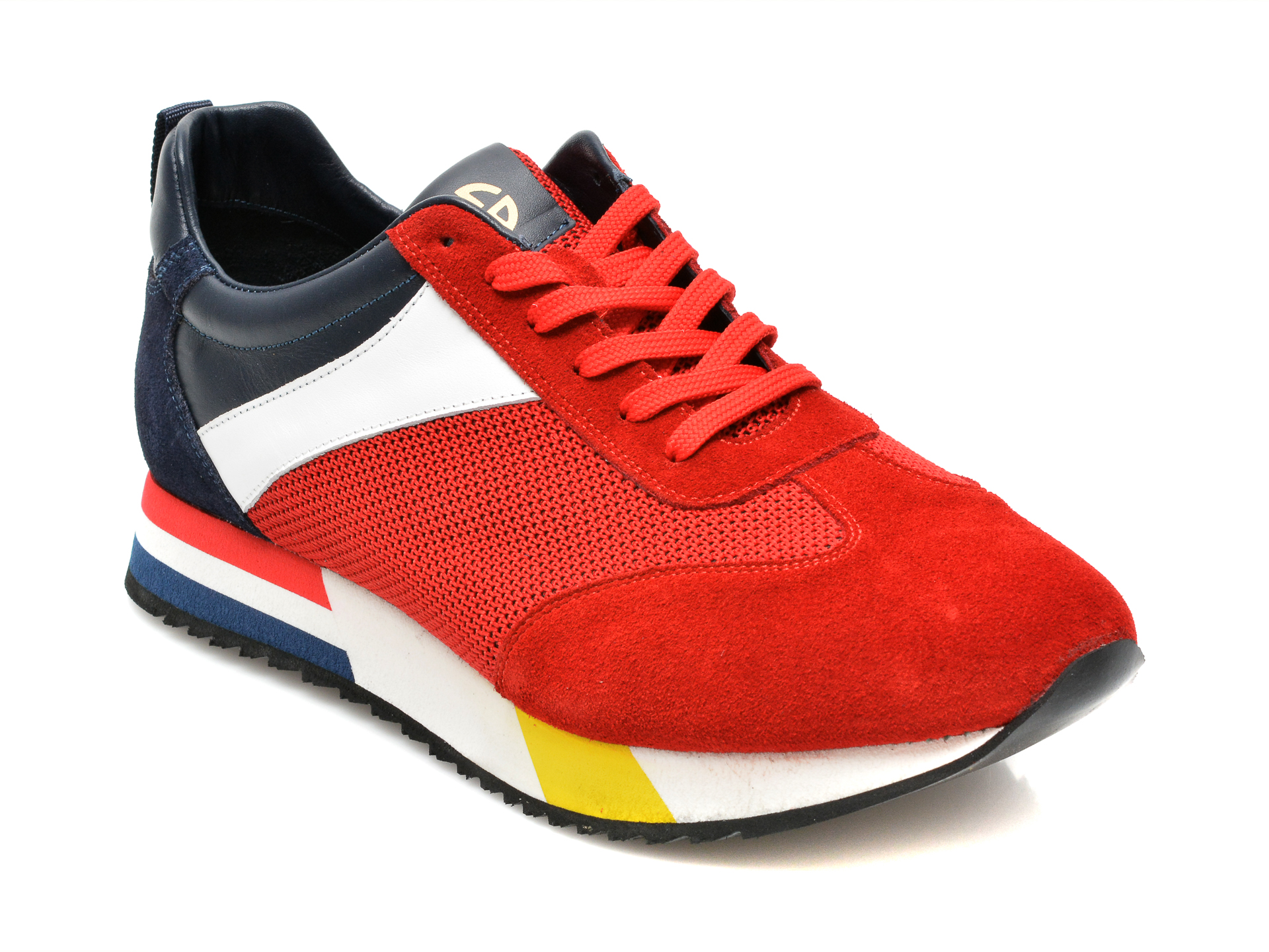 Pantofi sport GRYXX rosii, 253982, din material textil si piele intoarsa barbati 2023-05-28