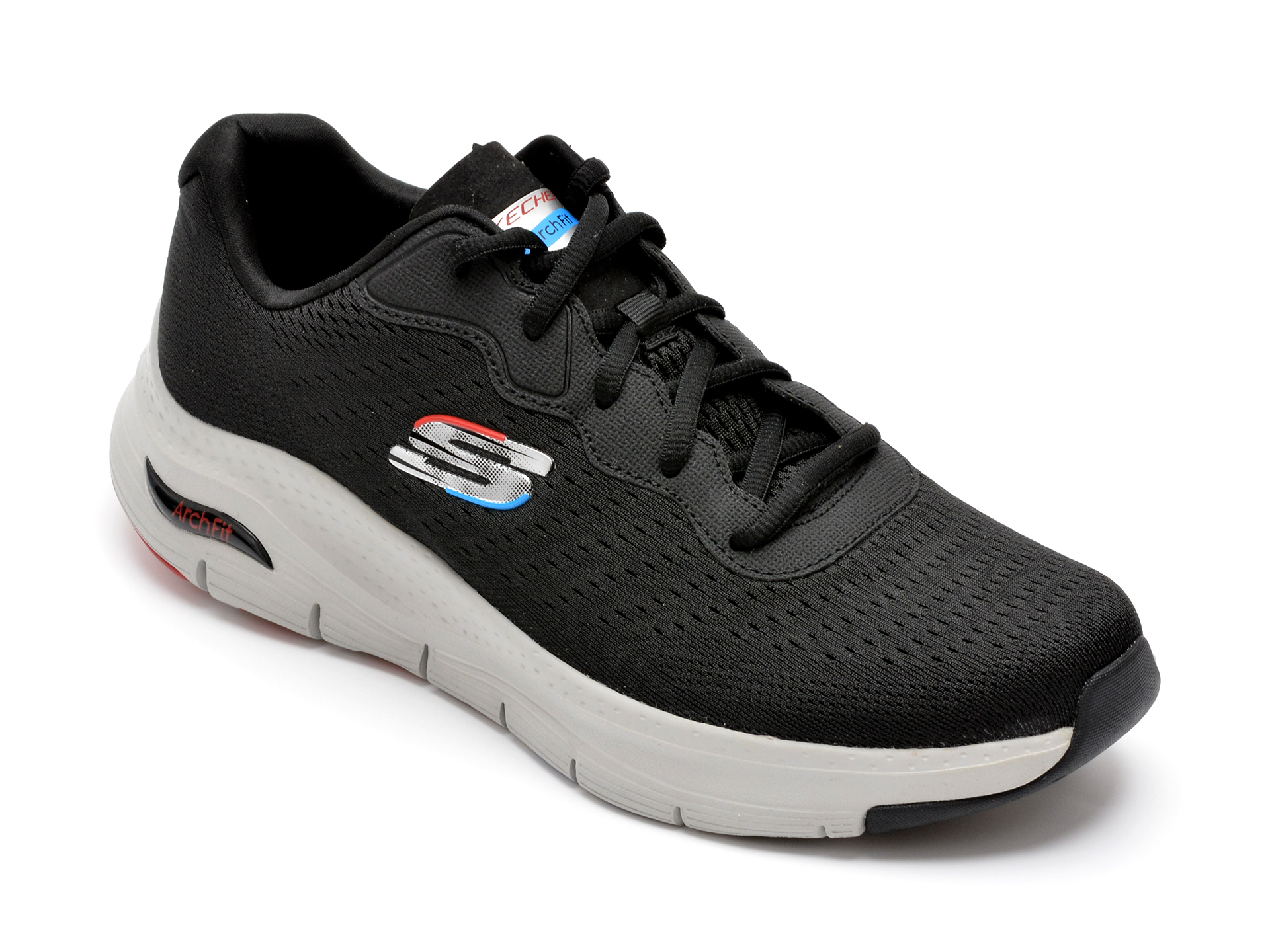 Pantofi sport SKECHERS negri, ARCH FIT, din material textil barbati 2023-05-28