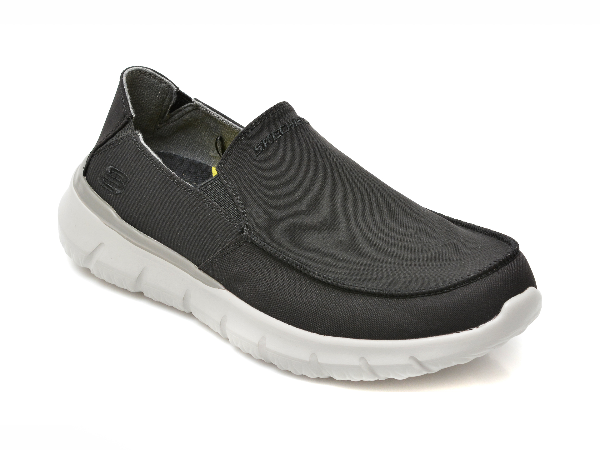 Pantofi sport SKECHERS negri, DEL RETTO, din piele ecologica