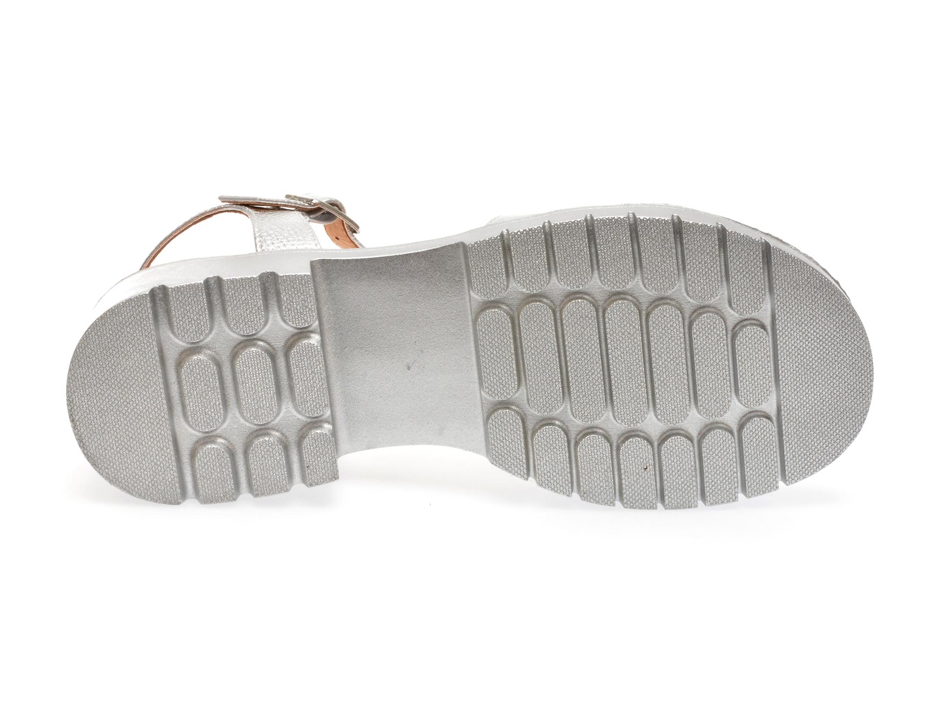 Sandale casual GRYXX argintii, UR2456, din piele naturala