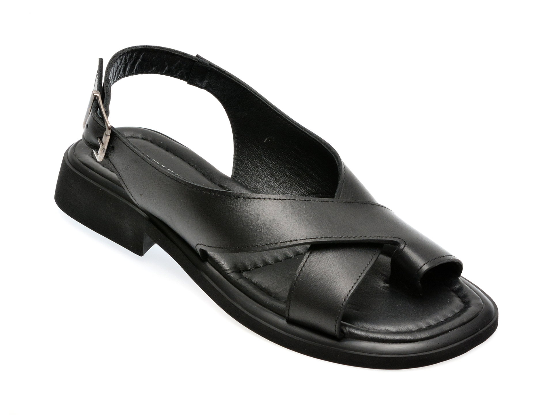 Sandale casual GRYXX negre, 1301206, din piele naturala