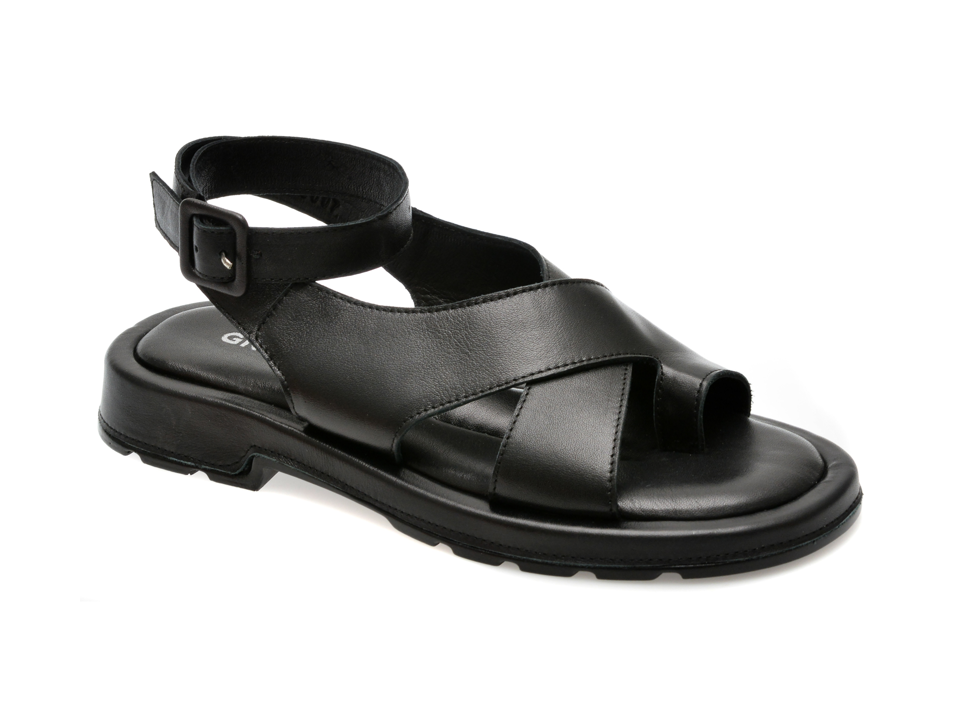 Sandale casual GRYXX negre, 149E500, din piele naturala