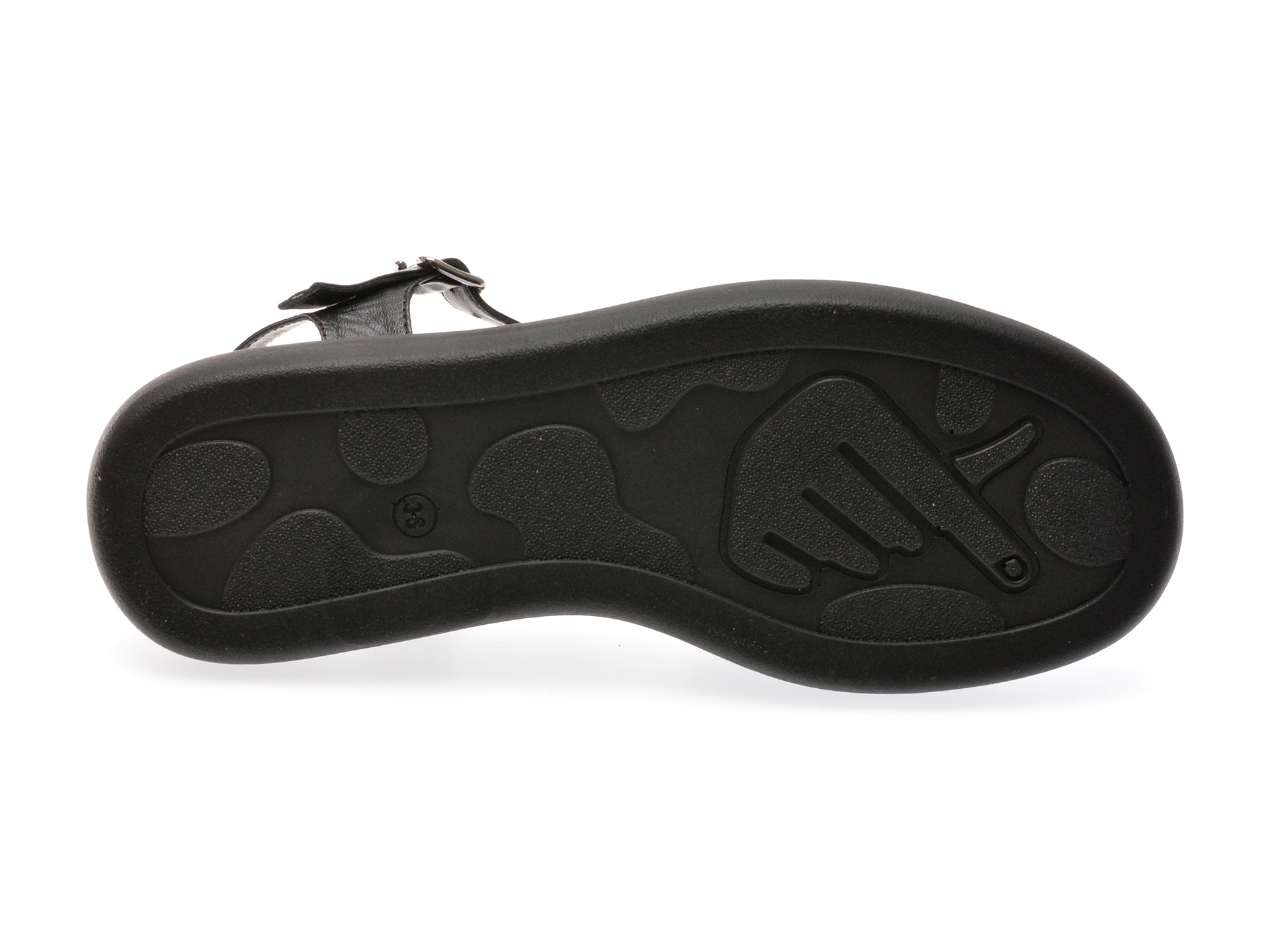 Sandale casual GRYXX negre, 2281654, din piele naturala