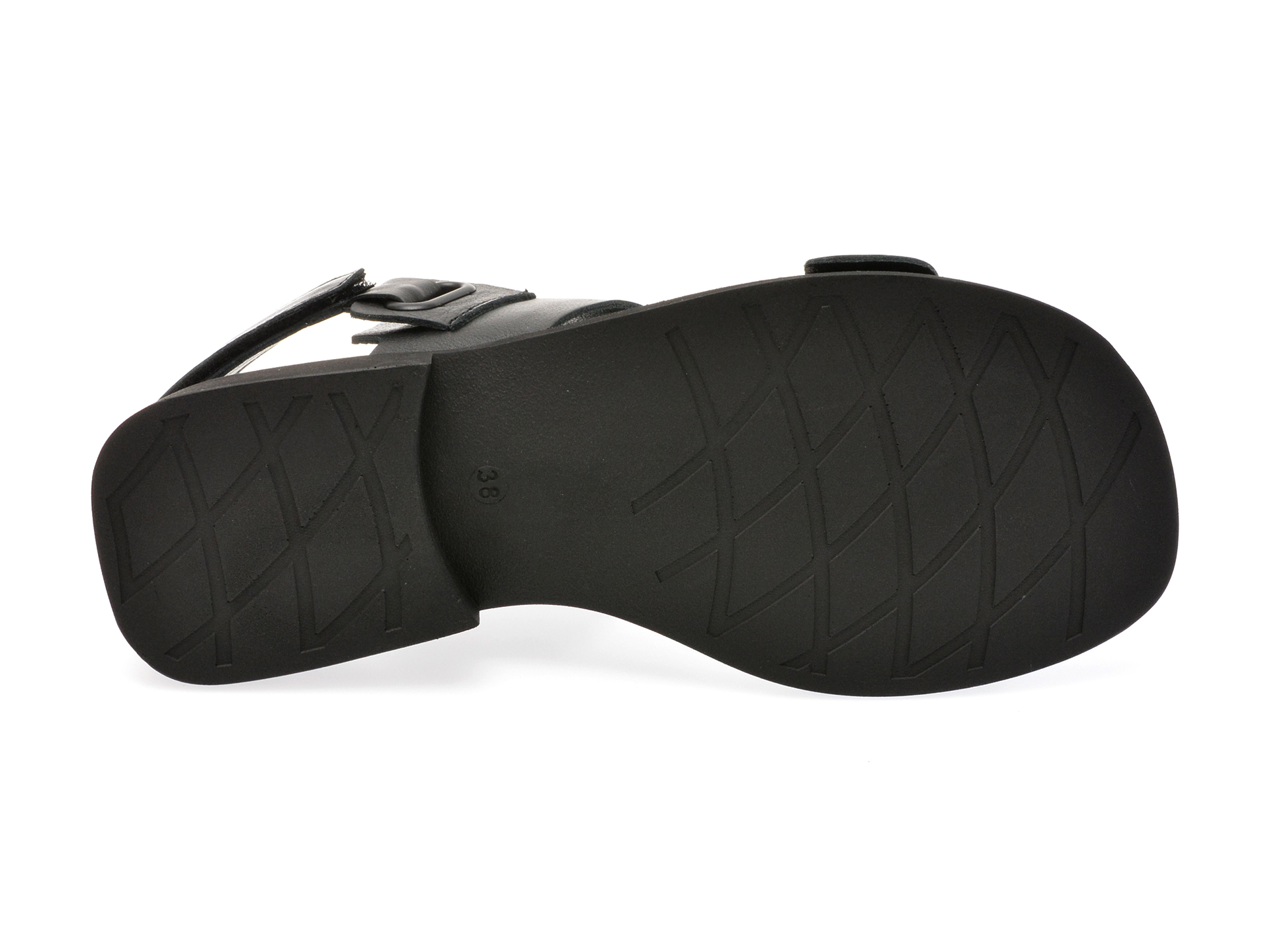 Sandale casual GRYXX negre, 321017, din piele naturala