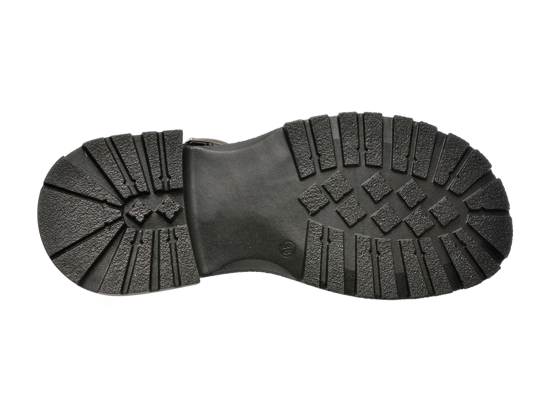 Sandale casual GRYXX negre, 558173, din piele naturala