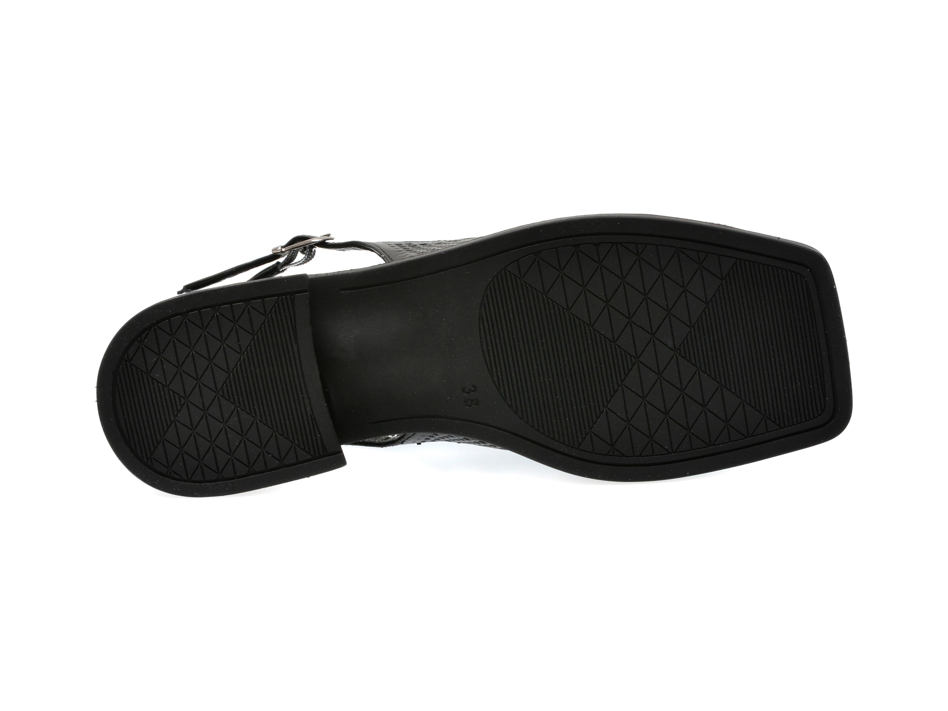 Sandale casual GRYXX negre, 609106, din piele naturala