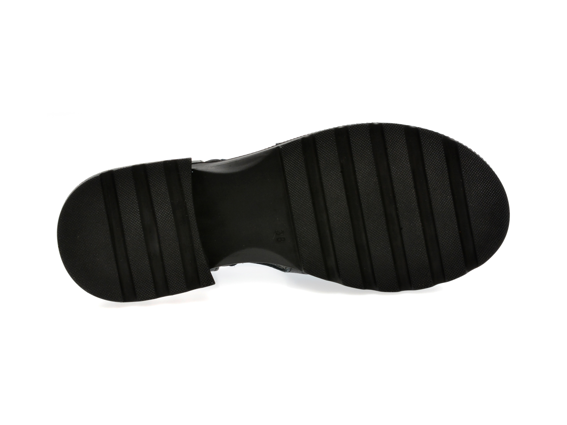 Sandale casual GRYXX negre, 612052, din piele naturala