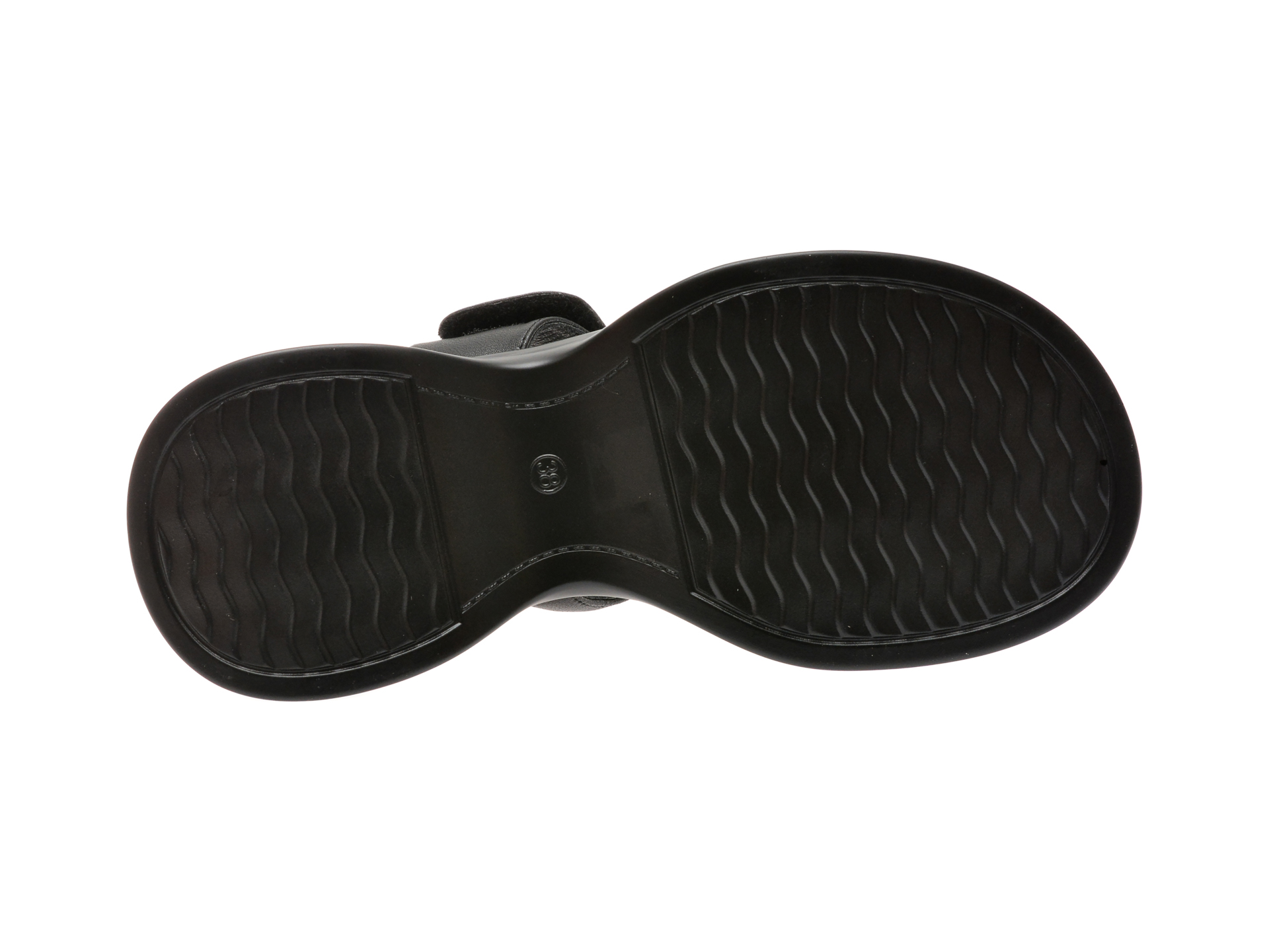 Sandale casual GRYXX negre, LX637, din piele naturala