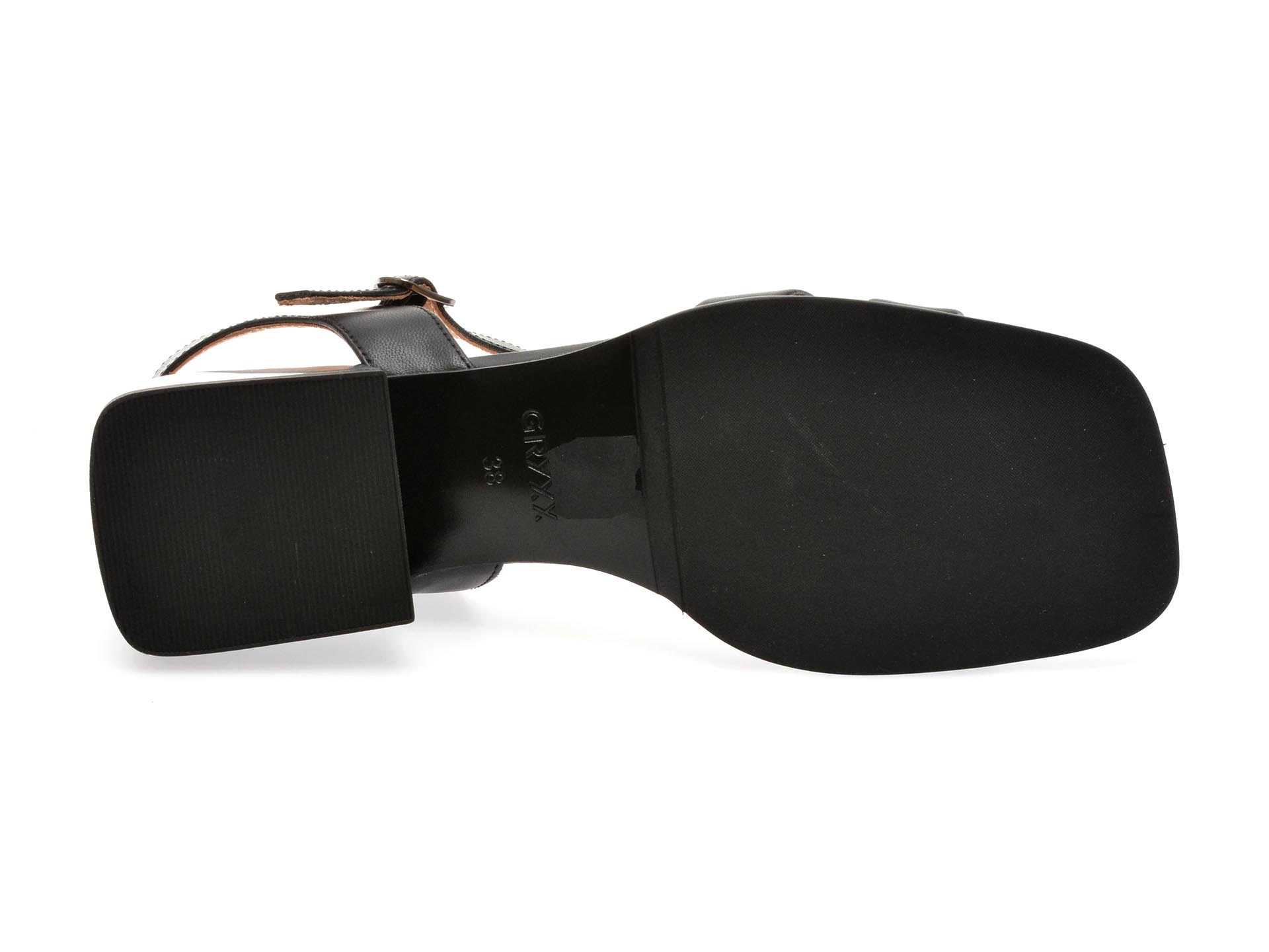Sandale casual GRYXX negre, UR2079, din piele naturala