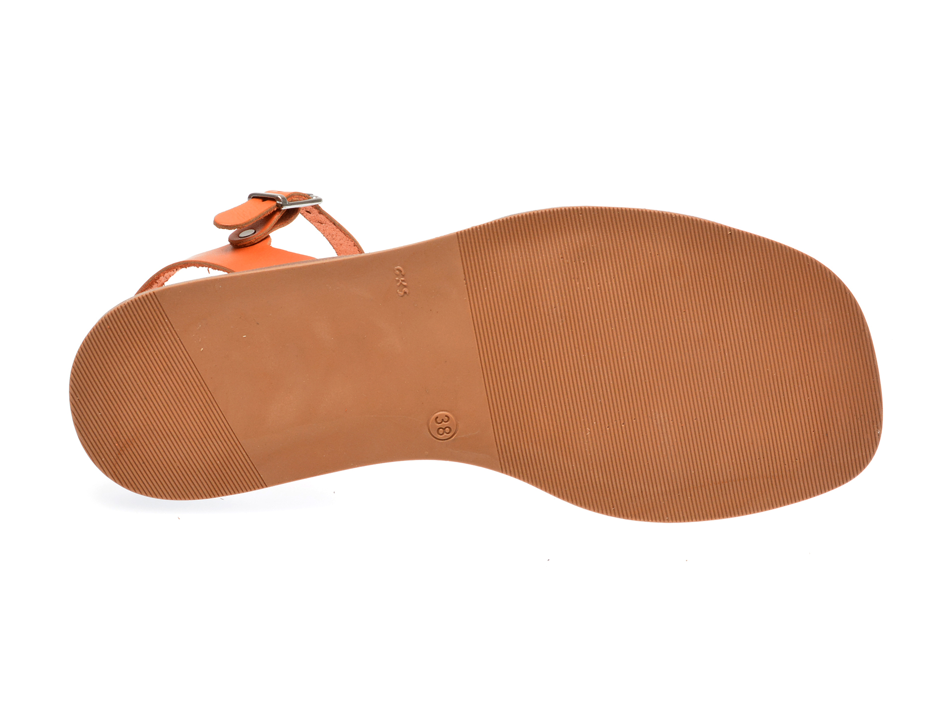 Sandale casual GRYXX portocalii, 11507, din piele naturala