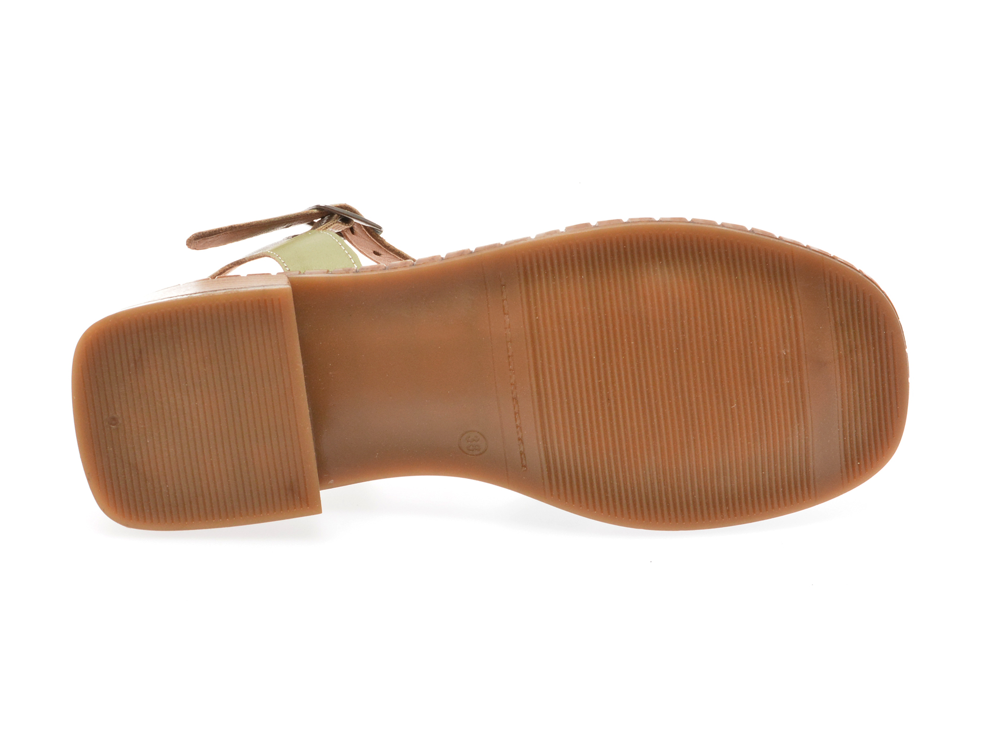 Sandale casual GRYXX verzi, 114026, din piele naturala