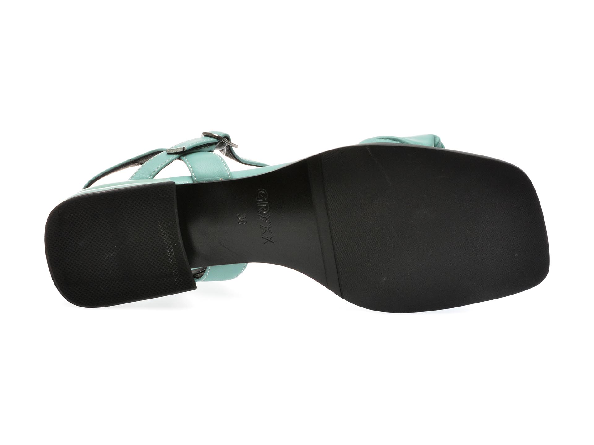 Sandale casual GRYXX verzi, UZ2070, din piele naturala