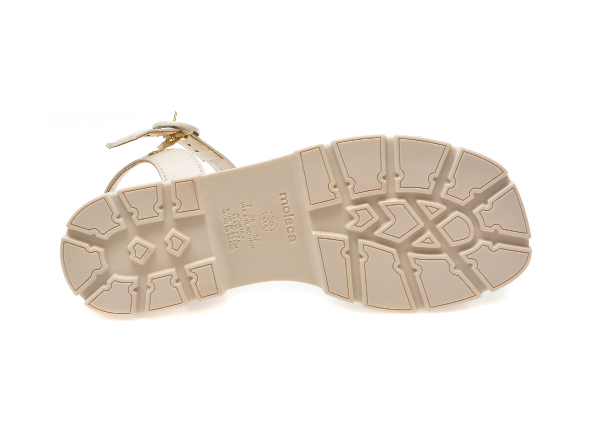 Sandale casual MOLECA albe, 5475100, din piele ecologica