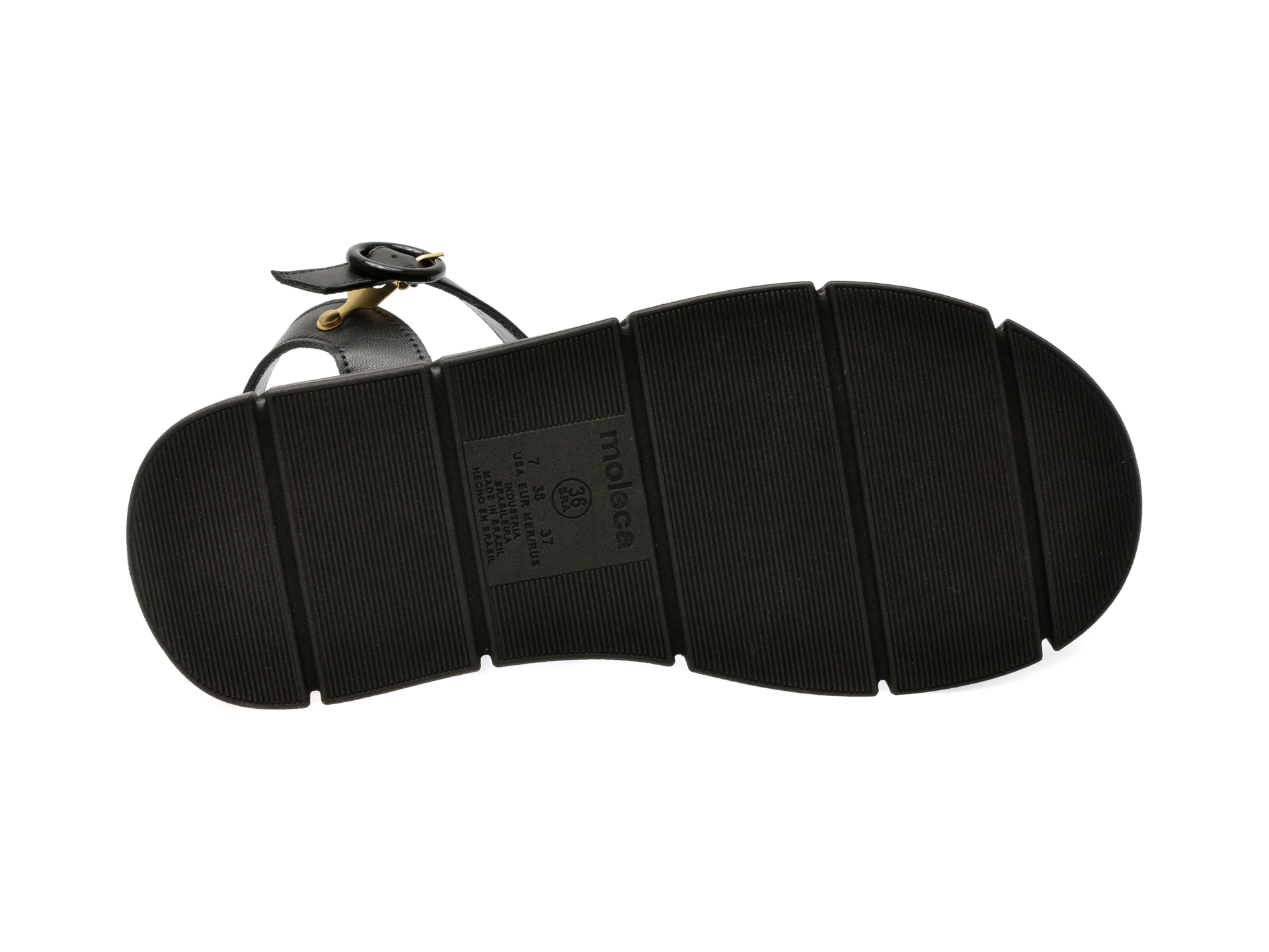 Sandale casual MOLECA negre, 5483102, din piele ecologica