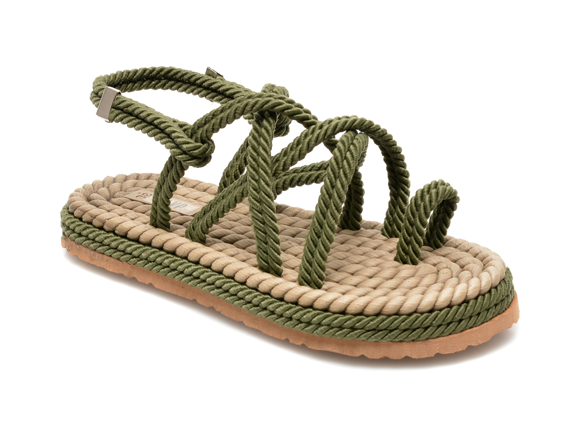 Sandale FLAVIA PASSINI kaki, 22104, din material textil Femei 2023-05-28