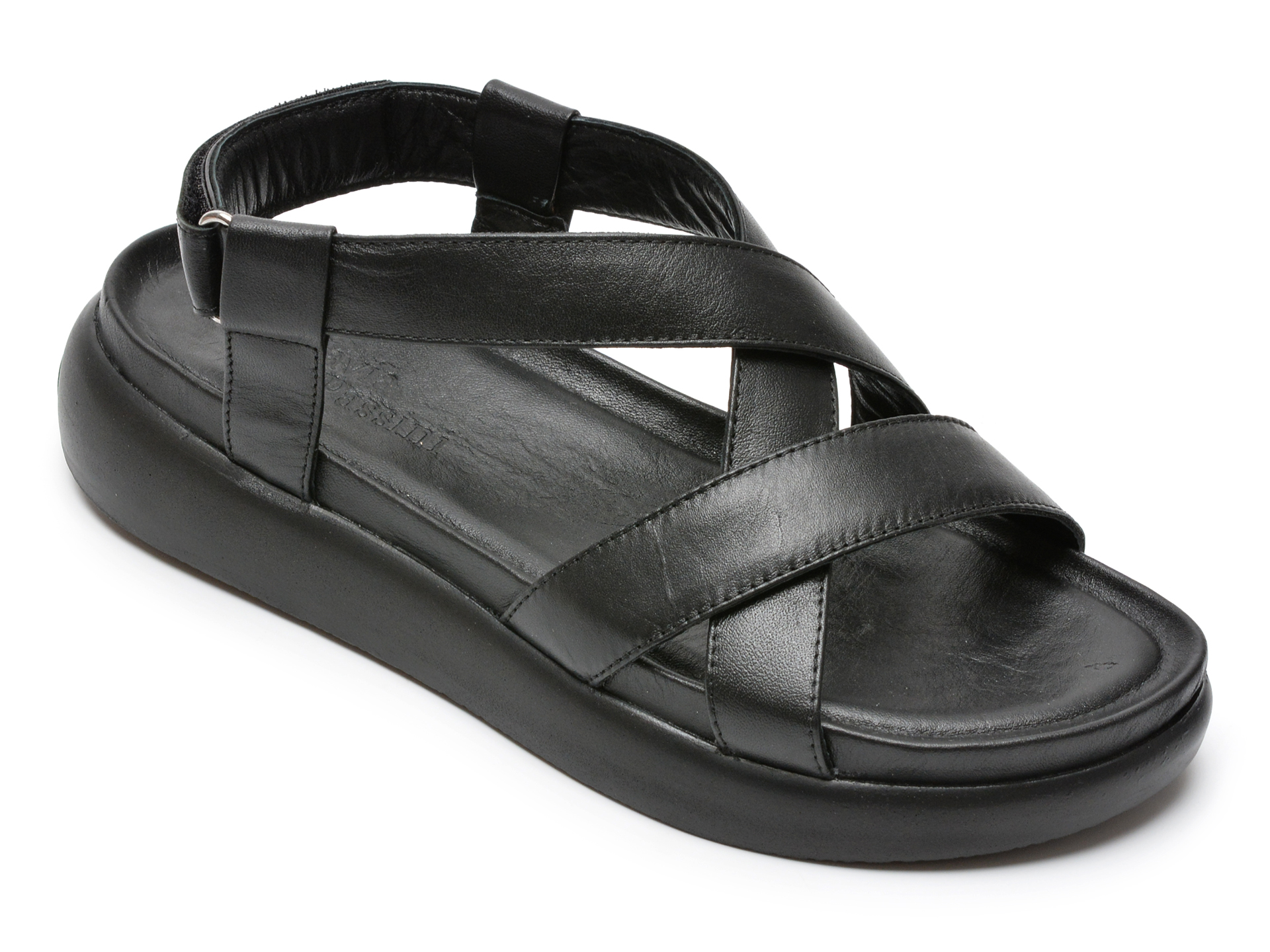Sandale FLAVIA PASSINI negre, 68557, din piele naturala