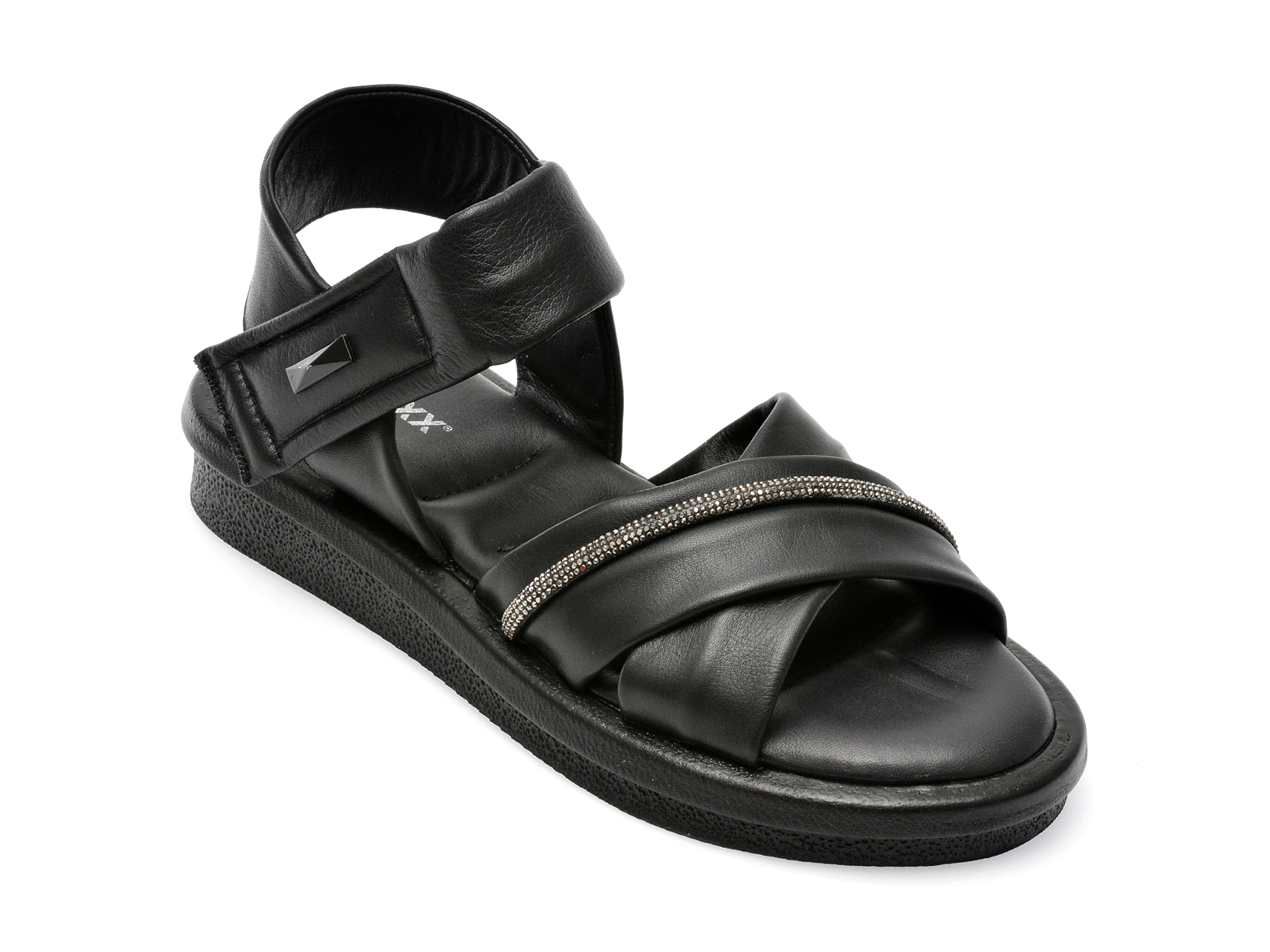 Sandale GRYXX negre, 471254, din piele naturala